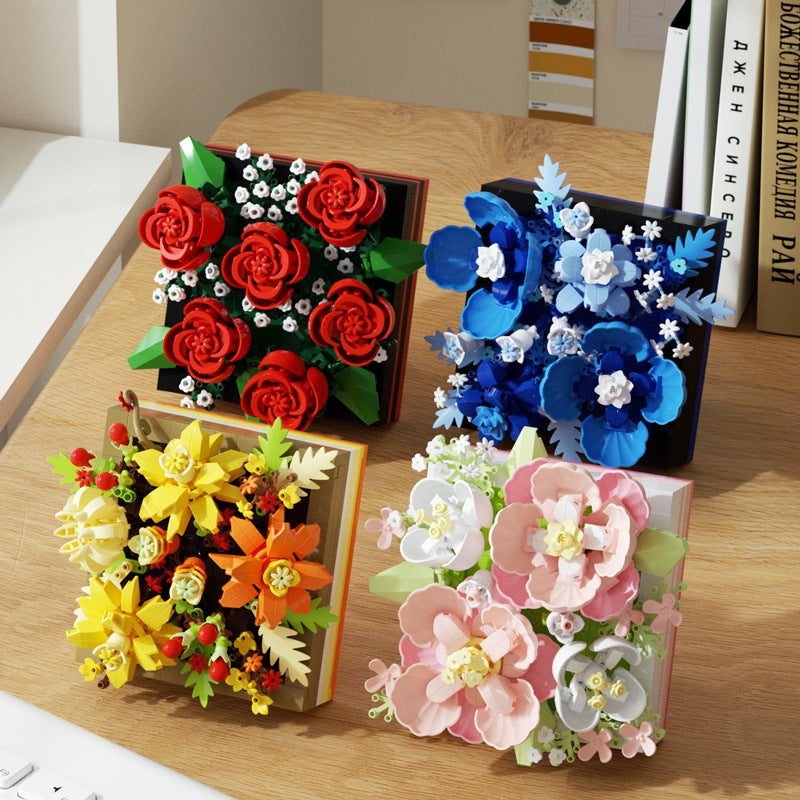 Compatible With Lego Flower Box Secret Language Rose Building Blocks Immortal Bouquet Assembled Toys Handmade Decoration New Year Gift - Image 3